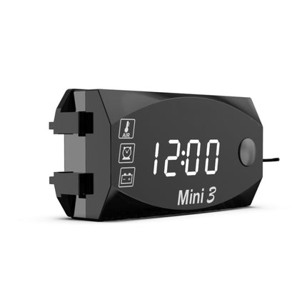 Voltage Clock And Temperature 3 In 1 LED Electronic Meter Large-Screen Digital Display Waterproof And Dustproof Voltmeter, 3 In 1 LED Blue Light, 3 In 1 LED Red Light, 3 In 1 LED White Light, 3 In 1 LED Green Light