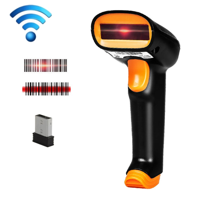 Express Barcode Scanner With Storage USB Wireless Scanner, Specification：, Red Light, Two-dimensional