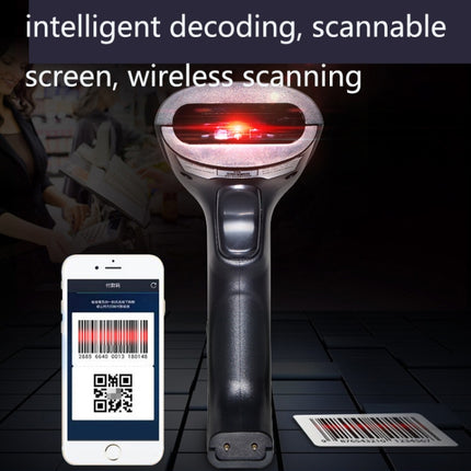 NETUM H8 Wireless Barcode Scanner Red Light Supermarket Cashier Scanner With Charger, Specification: Two-dimensional, One-dimensional, Two-dimensional