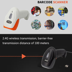 SYCREADER Supermarket Laser Barcode Scanner, Model: One-dimensional Wired, One-dimensional Wired, One-dimensional Wireless, Two-dimensional Wired, Two-dimensional Wireless, Two-dimensional Wireless + Bluetooth