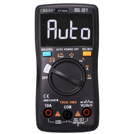 BSIDE ZT102A LCD Display 6000 Words AUTO Intelligent Gear Automatic Range Digital Multimeter, ZT102A
