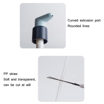 Oyster Sauce Bottle Nozzle Pump Head Household Fuel Bottle Squeezer, Large (Blue)