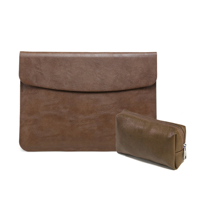 Bolsa para portátil con textura de lichi horizontal para MacBook, 13,3 pulgadas A1502 / 1425/1466/1369, 15,4 pulgadas A1398