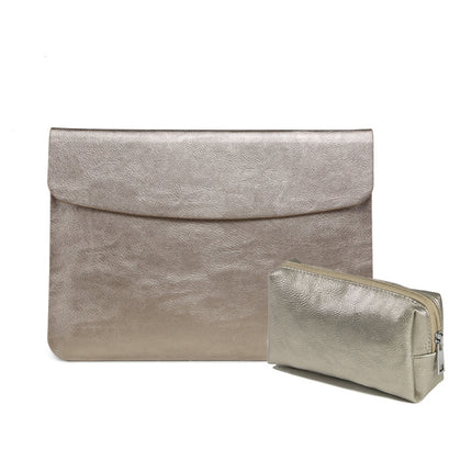 Horizontale Laptoptasche mit Litschi-Textur für MacBook, 13,3 Zoll A1502/1425/1466/1369, 15,4 Zoll A1398