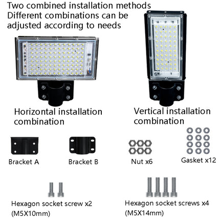 LED Waterproof Road Lighting Courtyard Floodlight, 50W, 100W