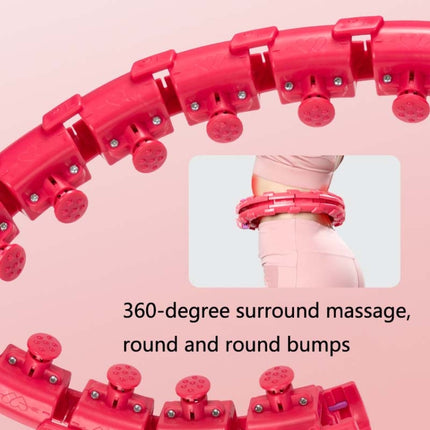 Weighted Fitness Hoop Abdomen Circle, Specification:, 19 Knots (Purple), 19 Knots (Blue), 19 Knots (Pink), 28 Knots (Purple), 28 Knots (Pink), 28 Knots (Blue)