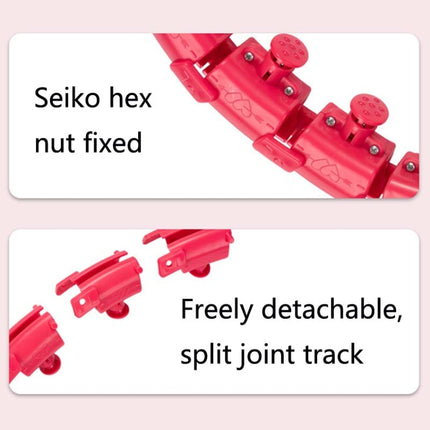 Weighted Fitness Hoop Abdomen Circle, Specification:, 19 Knots (Purple), 19 Knots (Blue), 19 Knots (Pink), 28 Knots (Purple), 28 Knots (Pink), 28 Knots (Blue)