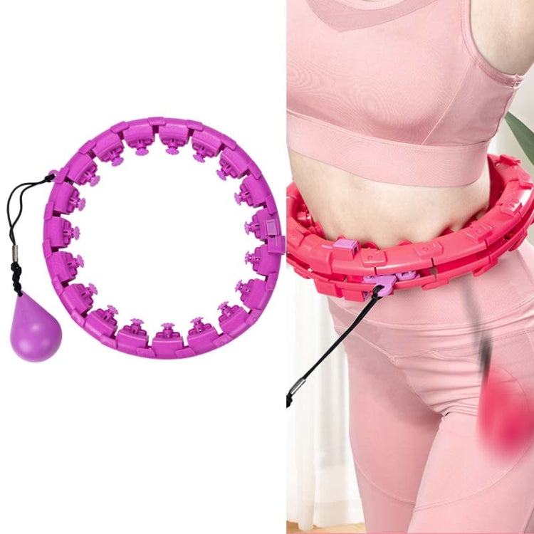 Weighted Fitness Hoop Abdomen Circle, Specification:, 19 Knots (Purple), 19 Knots (Blue), 19 Knots (Pink), 28 Knots (Purple), 28 Knots (Pink), 28 Knots (Blue)
