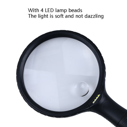 XT-4986E Handheld With Light Magnifier 10 Times Acrylic Lens Portable Magnifying Glass, XT-4986E