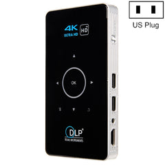 C6 1G+8G Android System Intelligent DLP HD Mini Projector Portable Home Mobile Phone Projector，, US Plug  (Black), EU Plug (Black), UK Plug (Black), AU Plug (Black), US Plug (White), EU Plug (White), UK Plug (White), AU Plug (White)