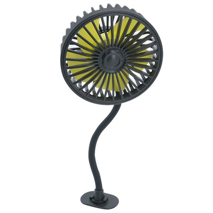 F408 Car Silicone Hose Fan Multi-Angle Adjustment USB Fan, F408