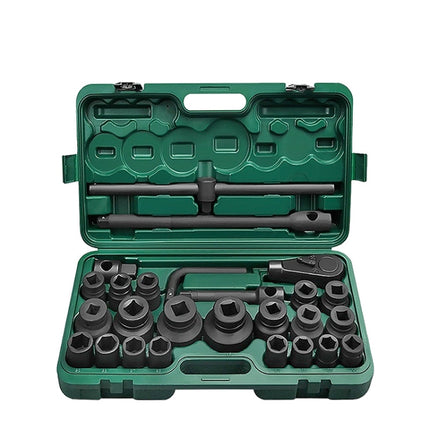 26 PCS / Set Hexagonal Heavy-Duty Socket Auto Repair Socket Wrench, 26 In 1 Wrench