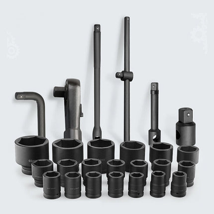 26 PCS / Set Hexagonal Heavy-Duty Socket Auto Repair Socket Wrench, 26 In 1 Wrench