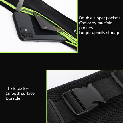 MF-008 Outdoor Sports Fitness Waterproof Waist Bag Phone Pocket, Style:, Four Pockets, With Water Bottle Bag