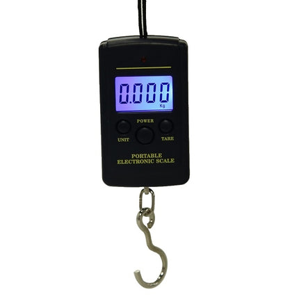 10g Mini Digital Fishing Scale Travel Weighting Steelyard Hanging Electronic Hook Scale Kitchen Weight Tool, Capacity:40kg, 40kg without Backlight, 40kg with Backlight
