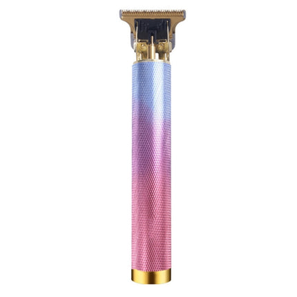 Hollow T-Shaped Steel Head Hair Trimmer USB Charging Carving Electric Hair Clipper, Steel Head (Black), Steel Head (Gold), Steel Head (Silver), Steel Head (Gradient)