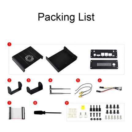 Waveshare 25334 For Jetson Orin Aluminum Alloy Case With Camera Holder