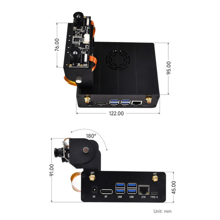 Waveshare 25334 For Jetson Orin Aluminum Alloy Case With Camera Holder