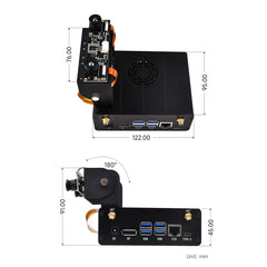 Waveshare 25334 For Jetson Orin Aluminum Alloy Case With Camera Holder