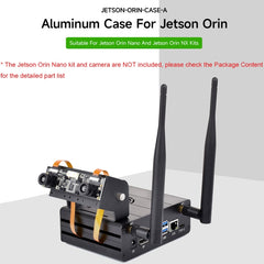 Waveshare 25334 For Jetson Orin Aluminum Alloy Case With Camera Holder