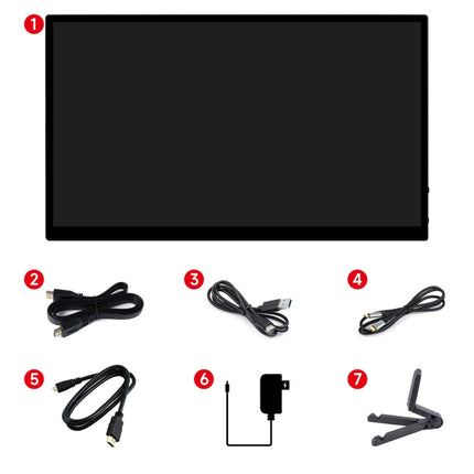 Waveshare 13.3 Inch 2K 2560×1440 HDMI/Type-C Display Interface AMOLED Touch Display