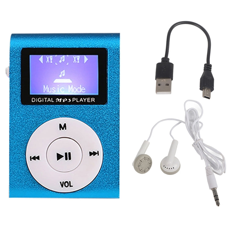 Mini Lavalier Metal MP3 Music Player with Screen, With 512M Memory Card