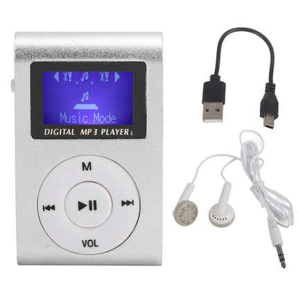 Mini Lavalier Metal MP3 Music Player with Screen, With 512M Memory Card