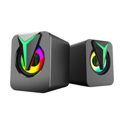 FT-25-1 RGB Colorful Lighting Desktop Computer Speaker