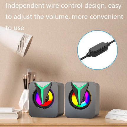 FT-25-1 RGB Colorful Lighting Desktop Computer Speaker