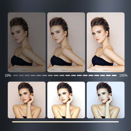 LED Stepless Adjustment Live Fill Light Reversible Photography Soft Light, 8 inch, 10 inch, 12 inch