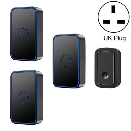 CACAZI  A19 One Button Three Receivers Wireless Music Doorbell without Battery