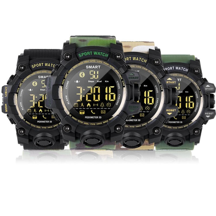 Waterproof Sports Smart Watch EX16S Camouflage Outdoor Bluetooth Remote Pedemeter Long Standby