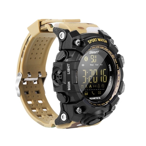 Waterproof Sports Smart Watch EX16S Camouflage Outdoor Bluetooth Remote Pedemeter Long Standby
