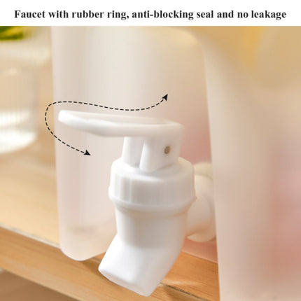Household Cold Water Bottle With Faucet Refrigerator Fruit Teapot Summer Water Bucket, 3.5L Cold Water Bottle