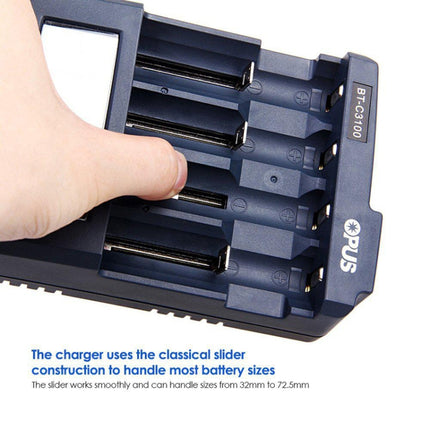 OPUS BT-C3100 Smart Smart Digital Intelligent 4-Slot Battery Charger