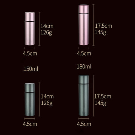 Children Student Insulation Water Cup Portable Mini Stainless Steel Insulation Cup, Specification:, Antibacterial Cup 150ml (Pink), Antibacterial Cup 150ml (Green), Antibacterial Cup 180ml (Pink), Antibacterial Cup 180ml (Green)