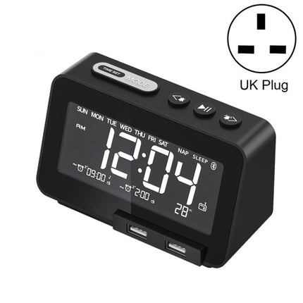 K5 Wireless Bluetooth Speaker Desktop Alarm Clock Radio, US Plug, EU Plug, UK Plug