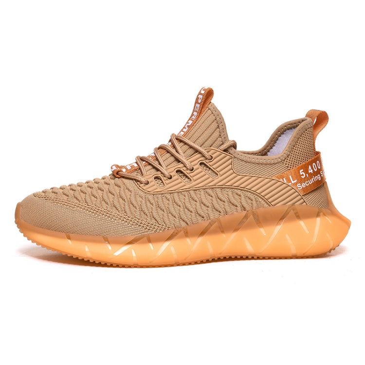 Men Lightweight Breathable Mesh Sneakers Flying Woven Casual Running Shoes