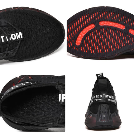 Men Lightweight Breathable Mesh Sneakers Flying Woven Casual Running Shoes