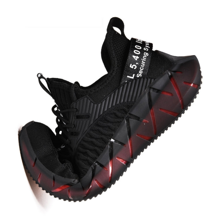 Men Lightweight Breathable Mesh Sneakers Flying Woven Casual Running Shoes