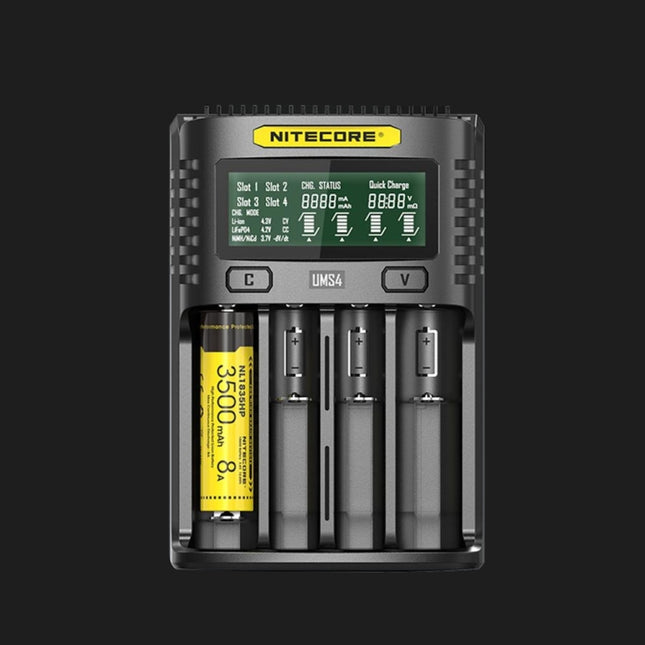 NITECORE Fast Lithium Battery Charger, US Plug