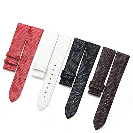 Thin Watch Chain With Calfskin Lizard Pattern Strap, Strap Width  12mm, Strap Width  14mm, Strap Width  16mm, Strap Width  18mm, Strap Width  20mm