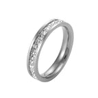 US Size 4 / Single Row Silver