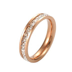 US Size 6 / Single Row Rose Gold