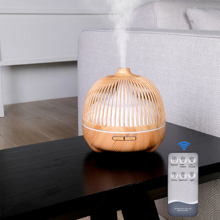 Bird Cage Wood Graphic Aromatherapy Machine Ultrasonic Smart Home Colorful Night Light Hollow Humidifier, US Plug, EU Plug, AU Plug, UK Plug