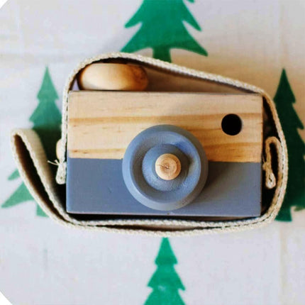 Cute Nordic Hanging Wooden Camera Toys for Kids