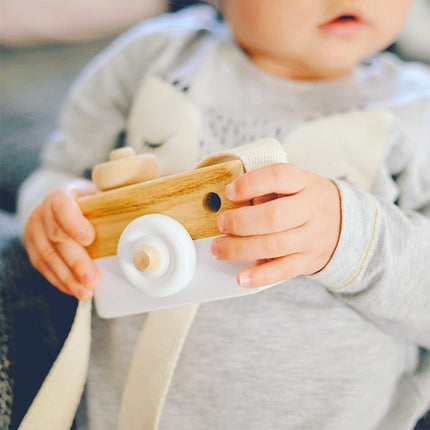 Cute Nordic Hanging Wooden Camera Toys for Kids