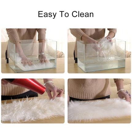 Love Heart Rugs Artificial Wool Sheepskin Hairy Carpet Faux Floor Mat Fur Plain Fluffy Soft Area Rug Tapetes, 50*60cm, 70*90cm