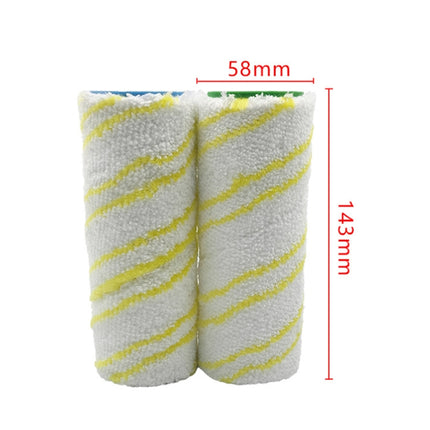 1 Pair HJ-PJ-0118 Washing Machine Accessories Cleaning Brush Roller Set For Ka/Rcher FC3D FC5