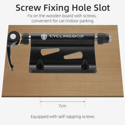 CYCLINGBOX BG-0171 Bike Aluminum Portable Quick-Removal Front Fork Fixed Frame Rear Hanging Frame Car Top Fixture Equipment